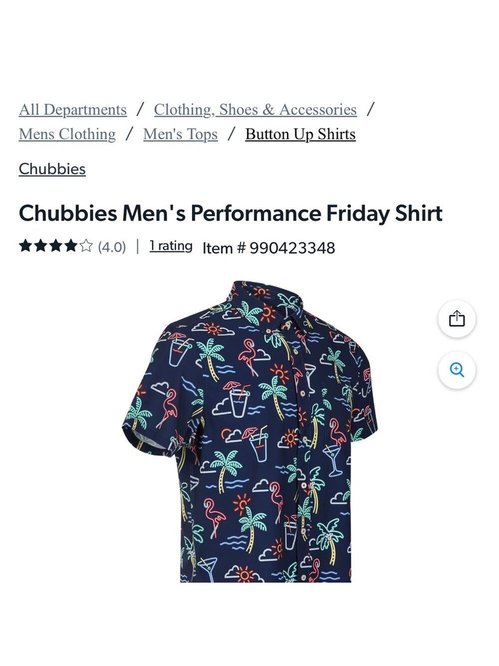 chubbies One man, wolf pack Friday shirt | Small - Picture 4 of 7